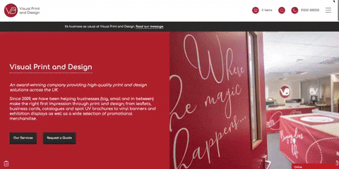 Landing Page preview